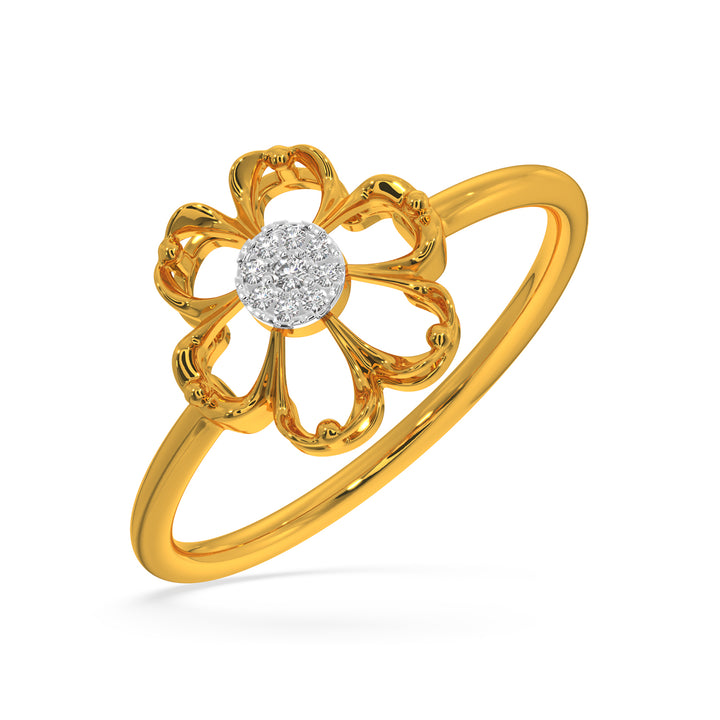Diamond Flower Vintage Inspired Ring – Resa Wilkinson